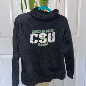 Colorado State University Cowl Neck Hoodie (M)